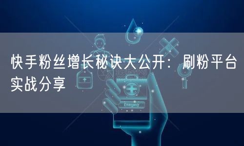 快手粉丝增长秘诀大公开：刷粉平台实战分享