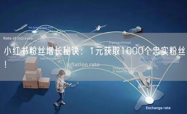 小红书粉丝增长秘诀：1元获取1000个忠实粉丝！
