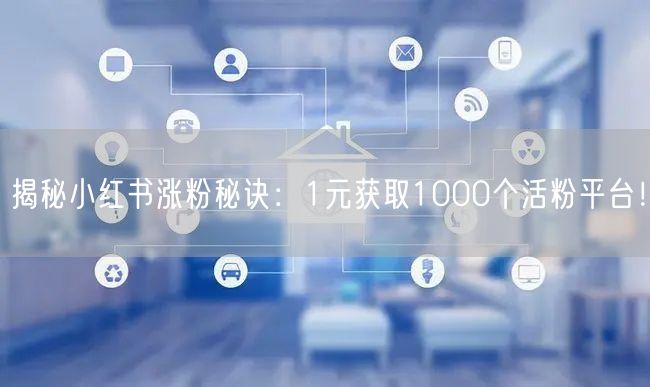 揭秘小红书涨粉秘诀：1元获取1000个活粉平台！