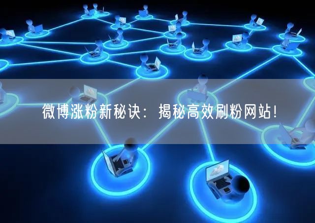 微博涨粉新秘诀：揭秘高效刷粉网站！