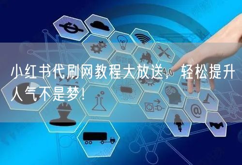 小红书代刷网教程大放送，轻松提升人气不是梦！