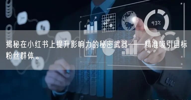 揭秘在小红书上提升影响力的秘密武器——精准吸引目标粉丝群体。