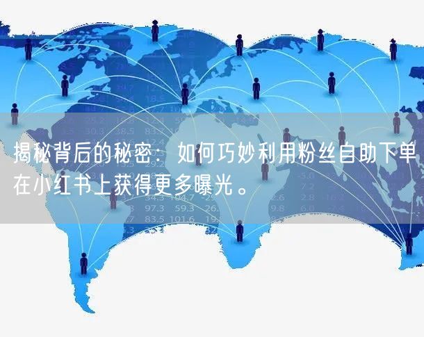 揭秘背后的秘密：如何巧妙利用粉丝自助下单在小红书上获得更多曝光。