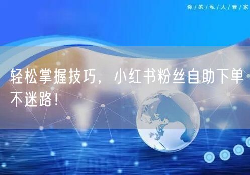 轻松掌握技巧，小红书粉丝自助下单不迷路！