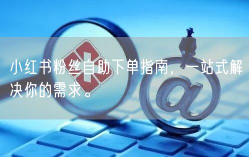 小红书粉丝自助下单指南，一站式解决你的需求。