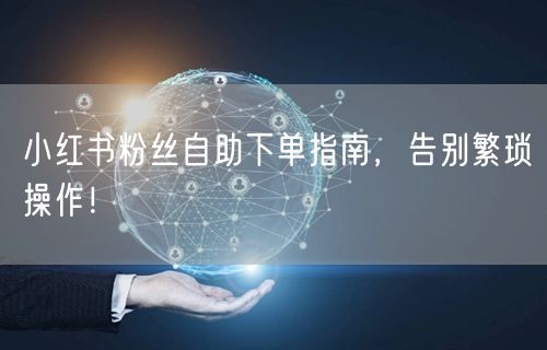 小红书粉丝自助下单指南，告别繁琐操作！