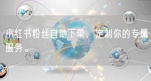 小红书粉丝自助下单，定制你的专属服务。