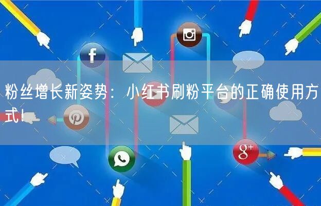 粉丝增长新姿势：小红书刷粉平台的正确使用方式！