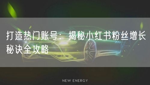 打造热门账号：揭秘小红书粉丝增长秘诀全攻略