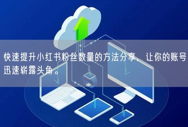 快速提升小红书粉丝数量的方法分享，让你的账号迅速崭露头角。