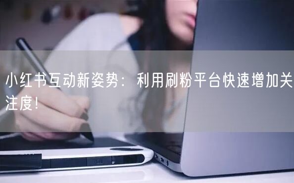 小红书互动新姿势：利用刷粉平台快速增加关注度！
