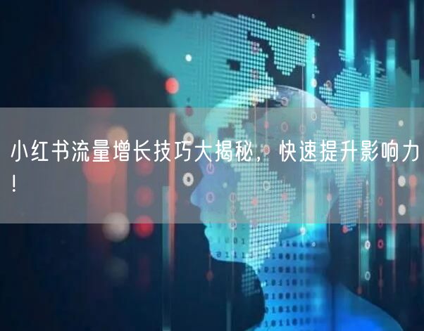 小红书流量增长技巧大揭秘，快速提升影响力！