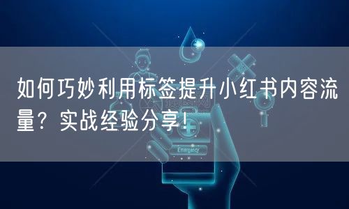 如何巧妙利用标签提升小红书内容流量？实战经验分享！
