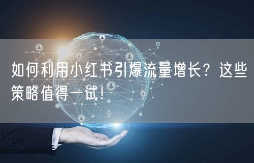 如何利用小红书引爆流量增长？这些策略值得一试！