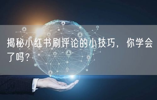 揭秘小红书刷评论的小技巧，你学会了吗？