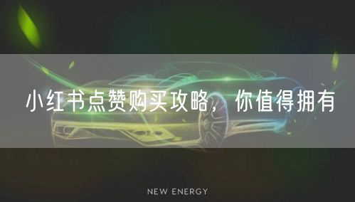 小红书点赞购买攻略，你值得拥有