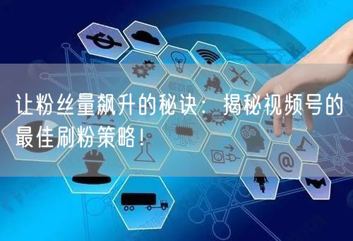 让粉丝量飙升的秘诀：揭秘视频号的最佳刷粉策略！