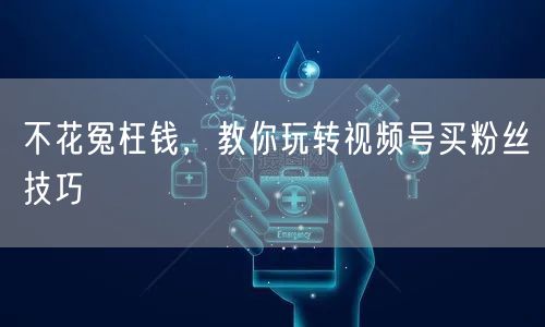 不花冤枉钱，教你玩转视频号买粉丝技巧