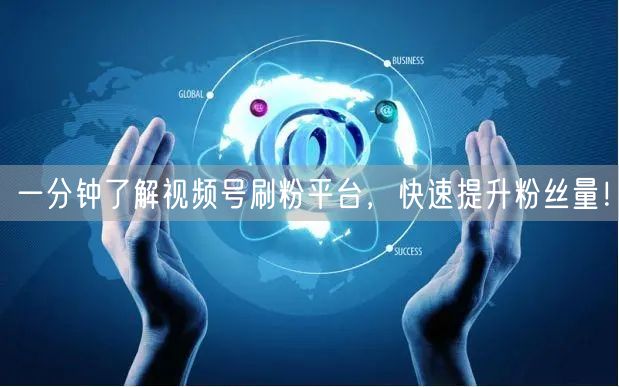 一分钟了解视频号刷粉平台，快速提升粉丝量！