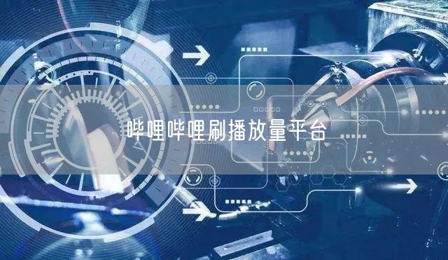 哔哩哔哩刷播放量平台