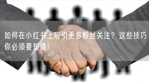 如何在小红书上吸引更多粉丝关注？这些技巧你必须要知道！