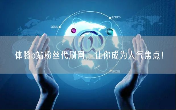体验b站粉丝代刷网，让你成为人气焦点！