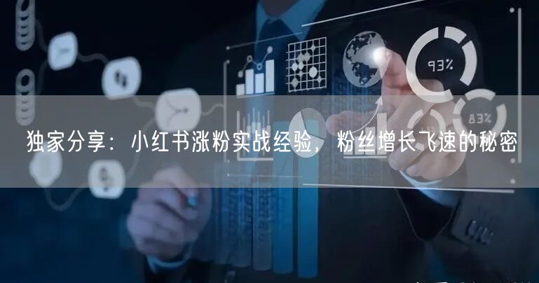 独家分享：小红书涨粉实战经验，粉丝增长飞速的秘密
