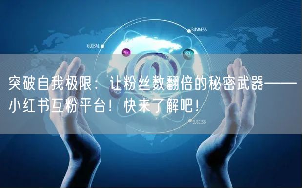 突破自我极限：让粉丝数翻倍的秘密武器——小红书互粉平台！快来了解吧！