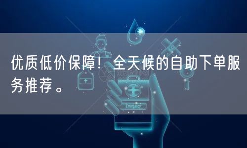 优质低价保障！全天候的自助下单服务推荐。
