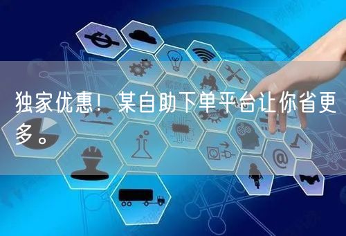 独家优惠！某自助下单平台让你省更多。
