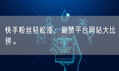 快手粉丝轻松涨，刷赞平台网站大比拼。