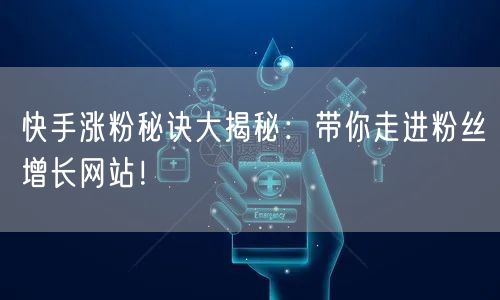 快手涨粉秘诀大揭秘：带你走进粉丝增长网站！