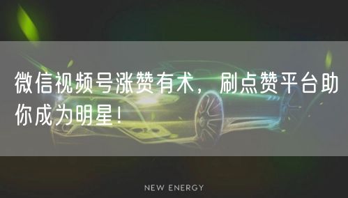 微信视频号涨赞有术，刷点赞平台助你成为明星！