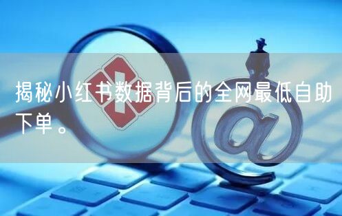 揭秘小红书数据背后的全网最低自助下单。