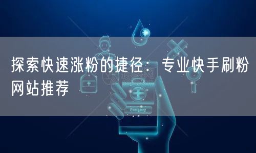 探索快速涨粉的捷径：专业快手刷粉网站推荐