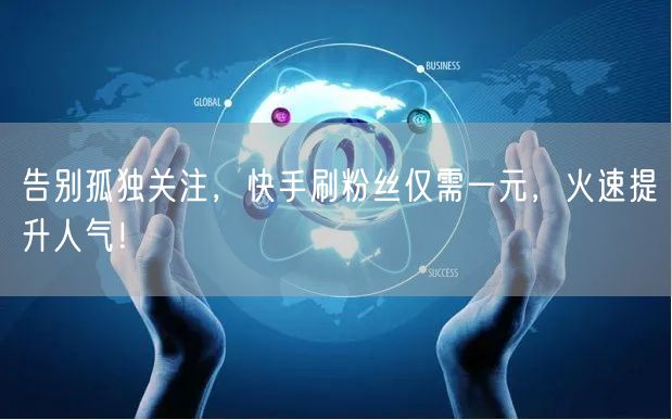 告别孤独关注，快手刷粉丝仅需一元，火速提升人气！