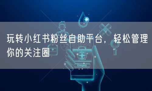 玩转小红书粉丝自助平台，轻松管理你的关注圈