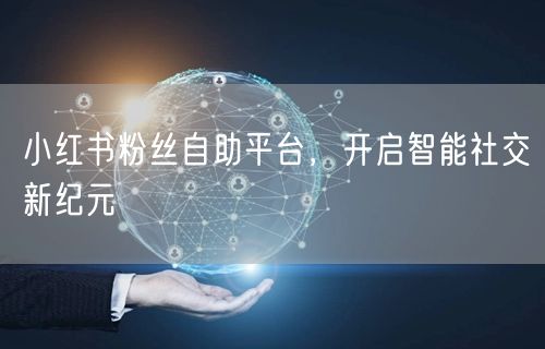 小红书粉丝自助平台，开启智能社交新纪元