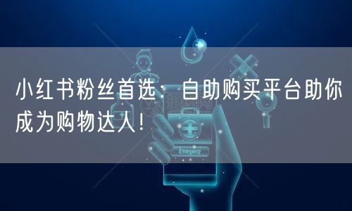 小红书粉丝首选：自助购买平台助你成为购物达人！